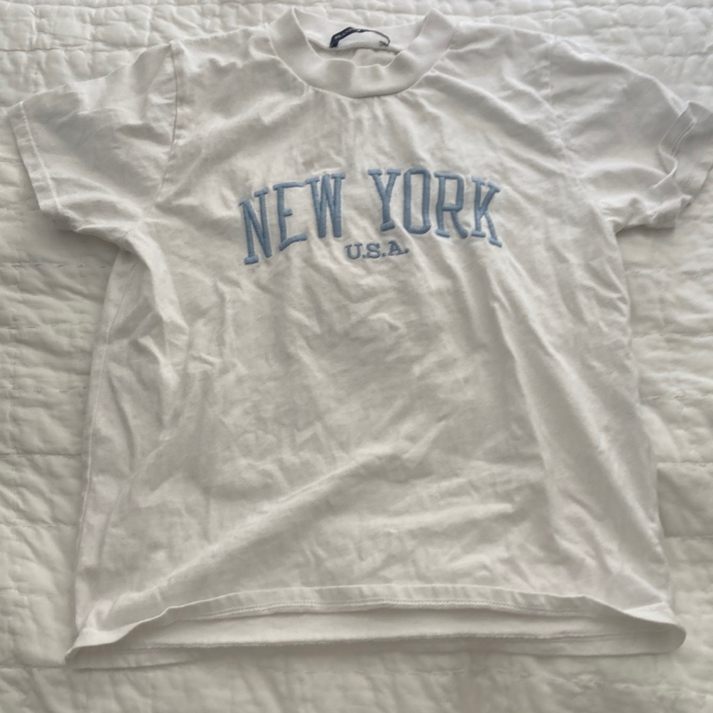 Brandy Melville White One Size Only Tee